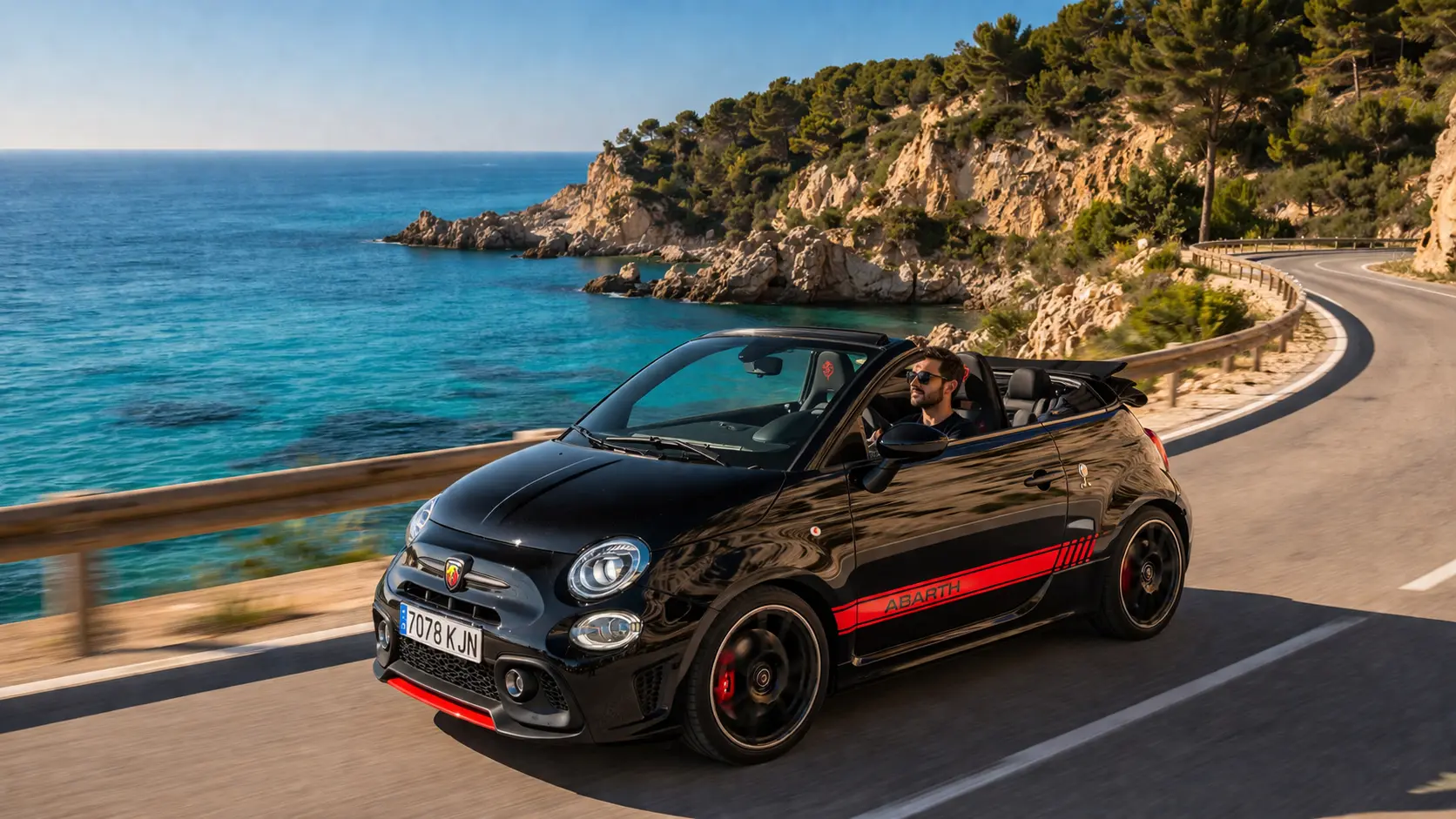 Fiat 595C Abarth Cabrio alquiler Mallorca
